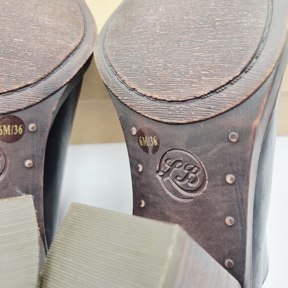 Lucky Brand Eesa Block Heel Booties Women’s Black Sz 6M - Picture 8 of 10